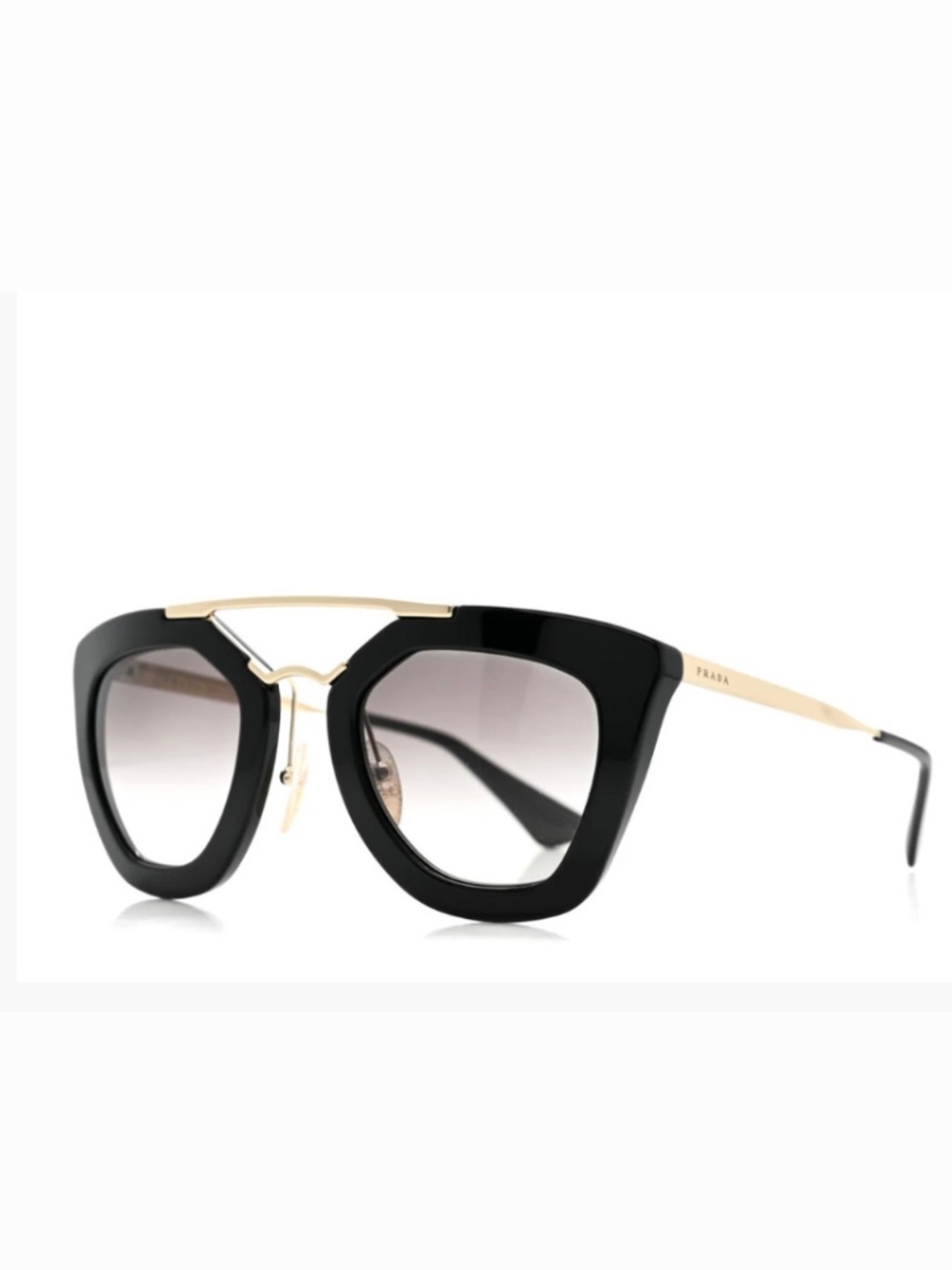 Prada Acetate Cinema Sunglasses SPR 09Q Black